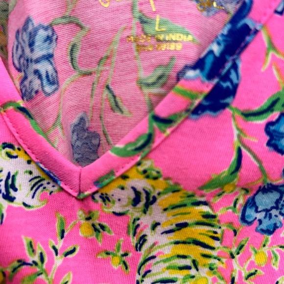 NWOT Lilly Pulitzer 🌺Camilla Swing Dress in Prosecco Pink Tiger Garden Large - Picture 4 of 5